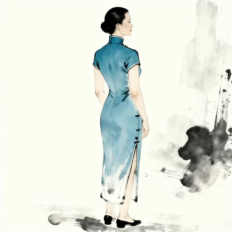 水墨旗袍
