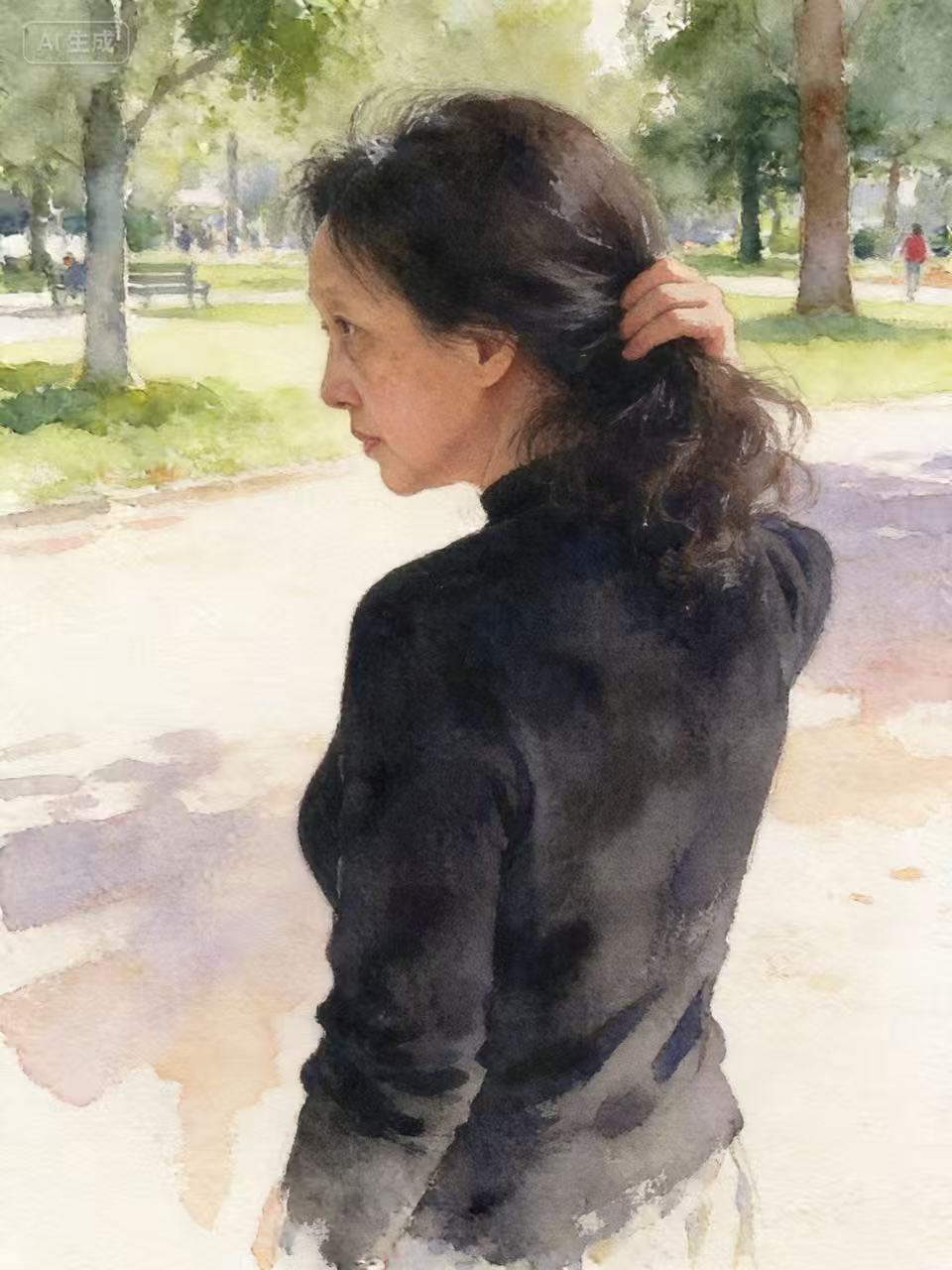 水彩回眸